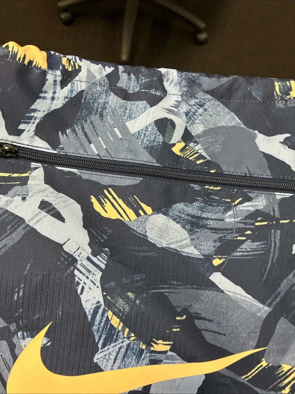 Nike Gymsack Brasilia Training Blue Camo Sling bag Zipper 20” x 13”